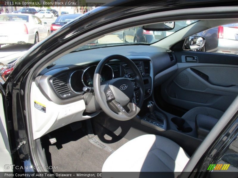 Ebony Black / Gray 2011 Kia Optima LX