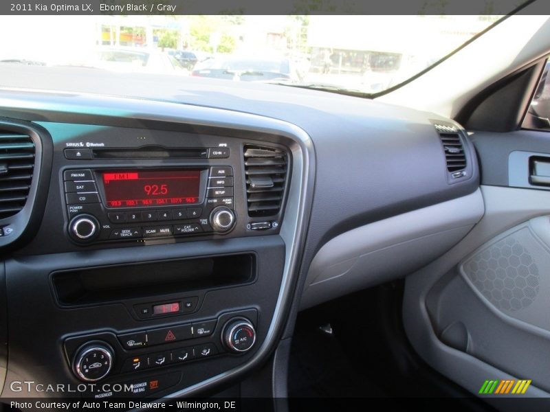 Ebony Black / Gray 2011 Kia Optima LX