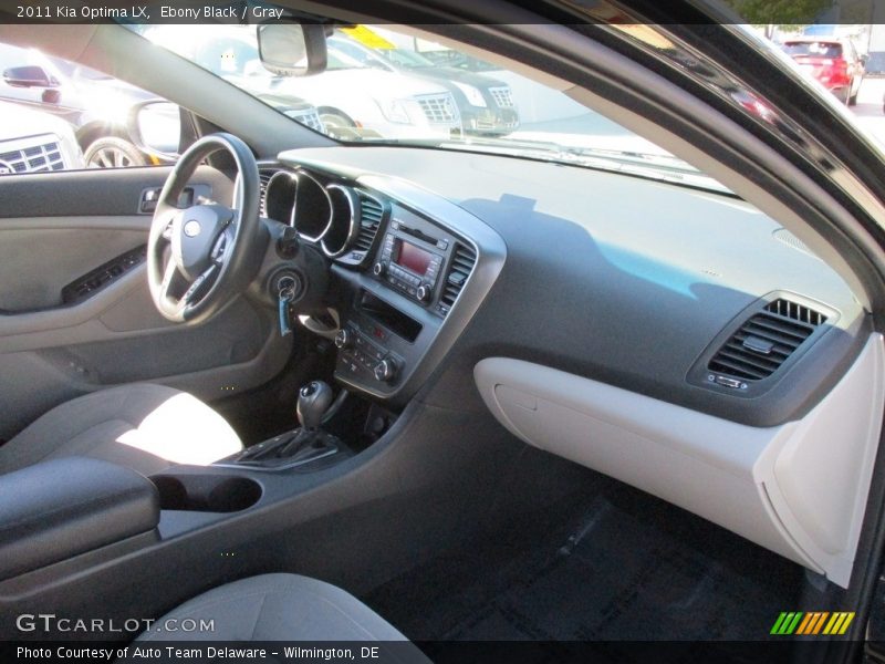 Ebony Black / Gray 2011 Kia Optima LX