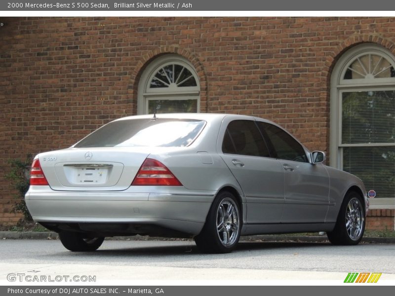 Brilliant Silver Metallic / Ash 2000 Mercedes-Benz S 500 Sedan