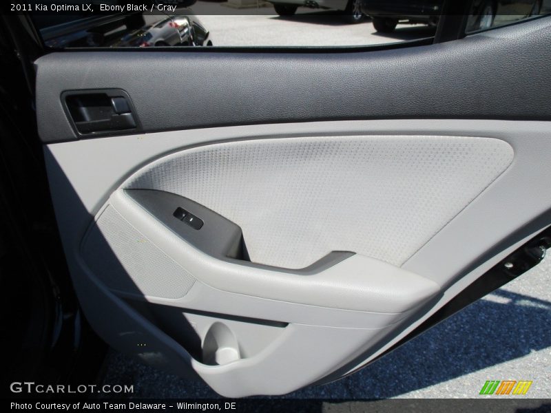 Ebony Black / Gray 2011 Kia Optima LX