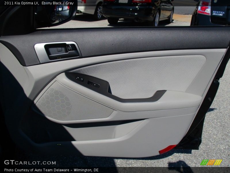 Ebony Black / Gray 2011 Kia Optima LX