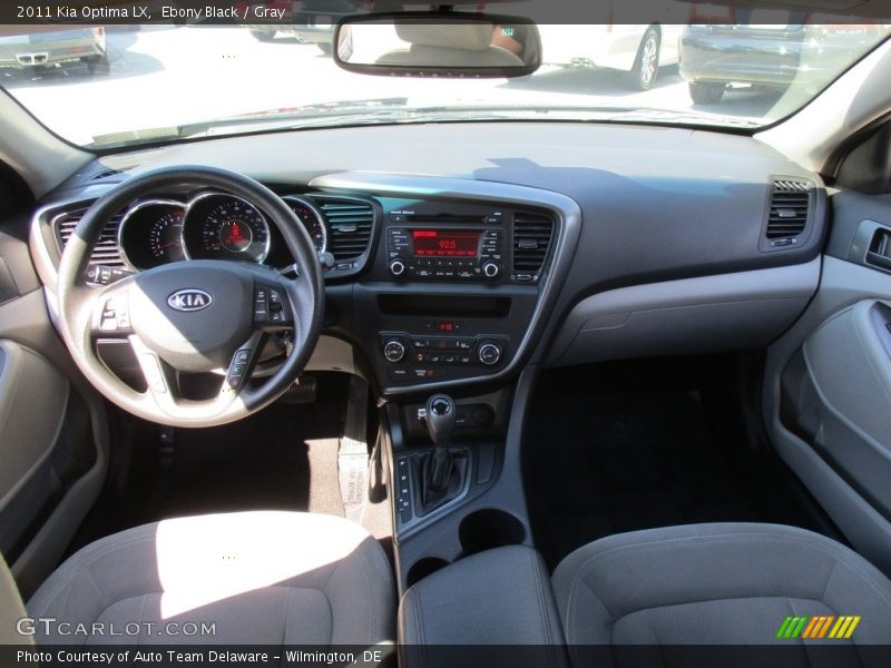 Ebony Black / Gray 2011 Kia Optima LX