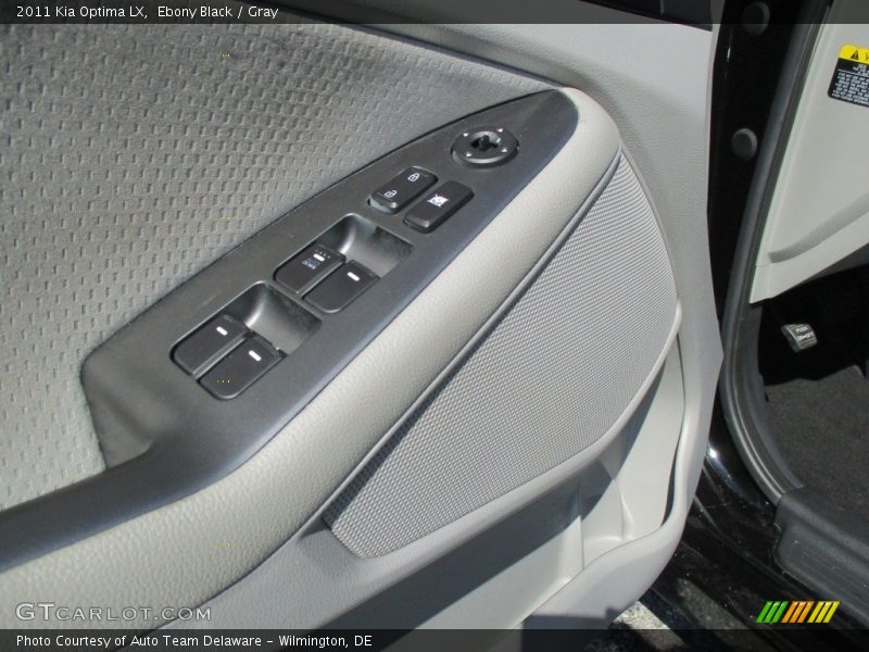 Ebony Black / Gray 2011 Kia Optima LX