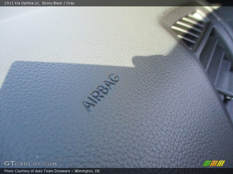 Ebony Black / Gray 2011 Kia Optima LX
