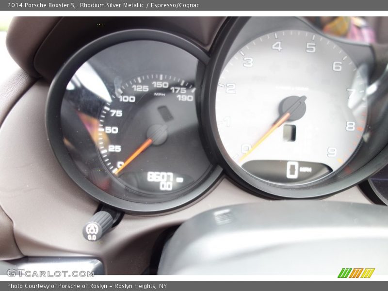 Rhodium Silver Metallic / Espresso/Cognac 2014 Porsche Boxster S