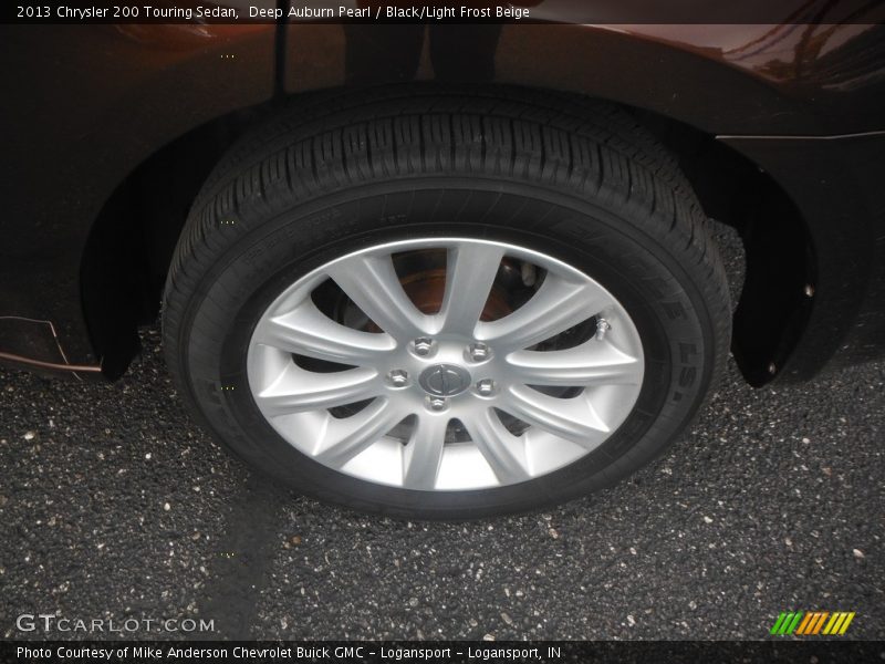 Deep Auburn Pearl / Black/Light Frost Beige 2013 Chrysler 200 Touring Sedan
