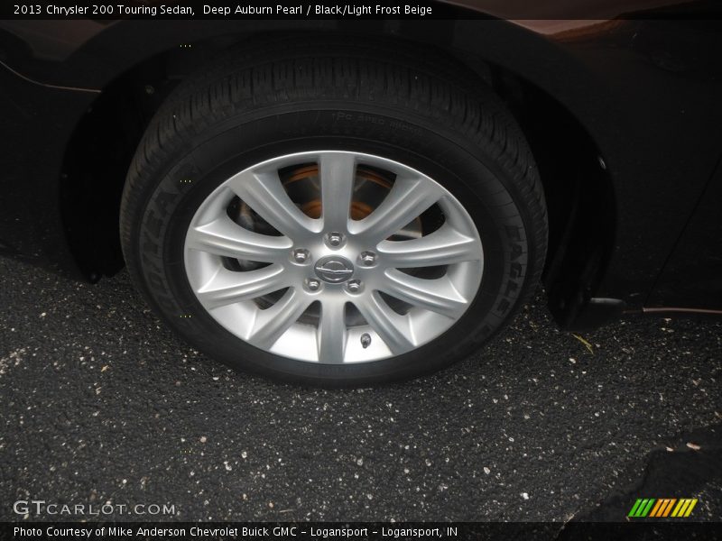 Deep Auburn Pearl / Black/Light Frost Beige 2013 Chrysler 200 Touring Sedan