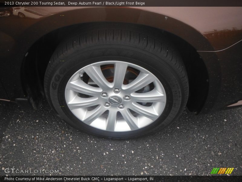 Deep Auburn Pearl / Black/Light Frost Beige 2013 Chrysler 200 Touring Sedan