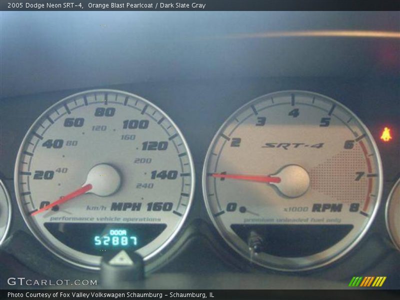 Orange Blast Pearlcoat / Dark Slate Gray 2005 Dodge Neon SRT-4
