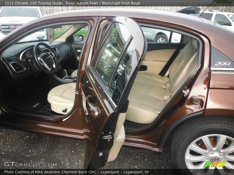 Deep Auburn Pearl / Black/Light Frost Beige 2013 Chrysler 200 Touring Sedan