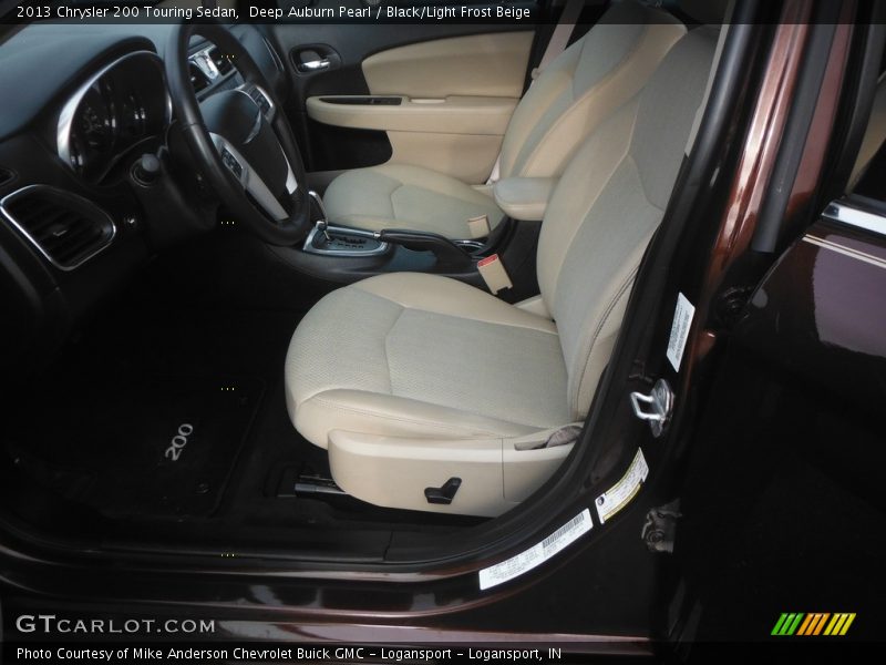 Deep Auburn Pearl / Black/Light Frost Beige 2013 Chrysler 200 Touring Sedan