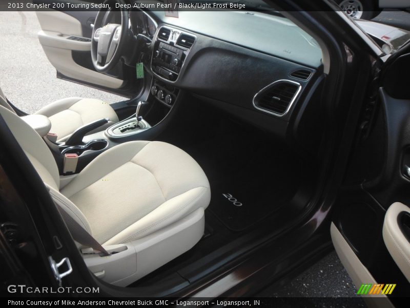 Deep Auburn Pearl / Black/Light Frost Beige 2013 Chrysler 200 Touring Sedan