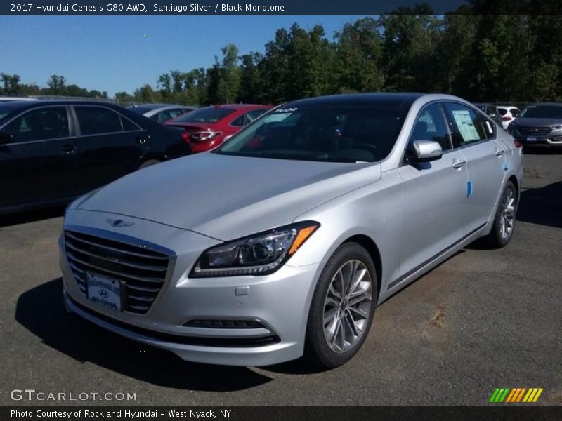 Front 3/4 View of 2017 Genesis G80 AWD