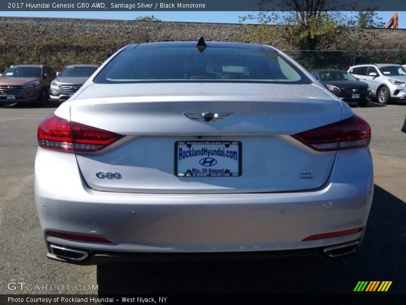 Santiago Silver / Black Monotone 2017 Hyundai Genesis G80 AWD
