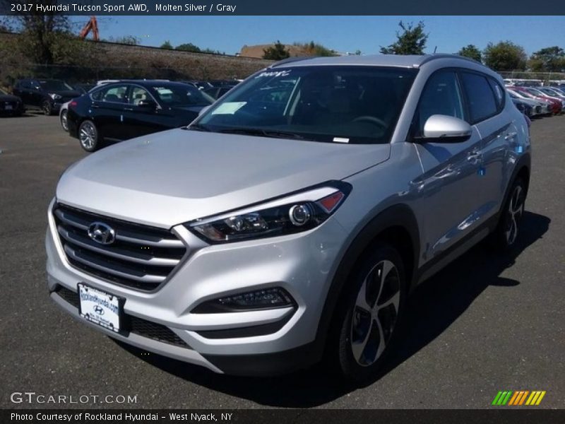 Molten Silver / Gray 2017 Hyundai Tucson Sport AWD