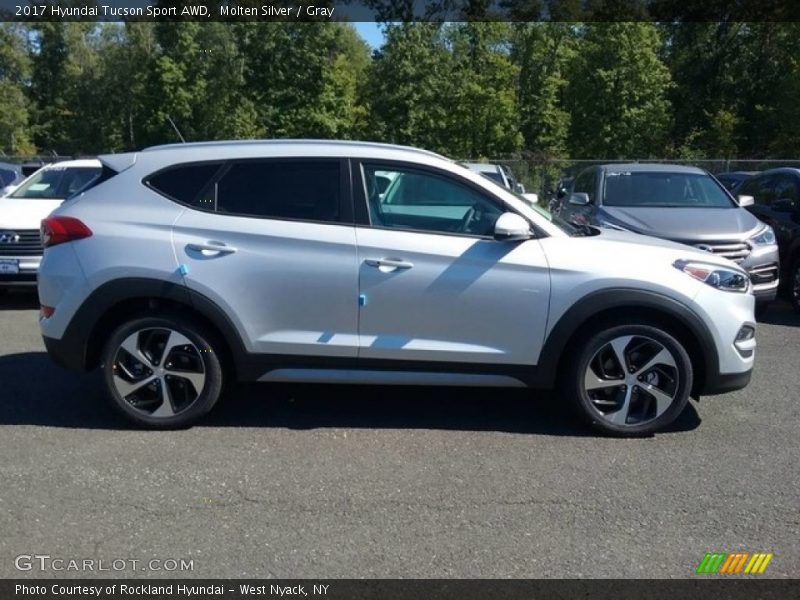 Molten Silver / Gray 2017 Hyundai Tucson Sport AWD