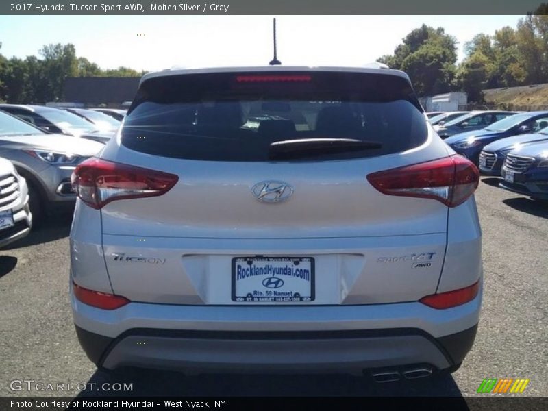 Molten Silver / Gray 2017 Hyundai Tucson Sport AWD
