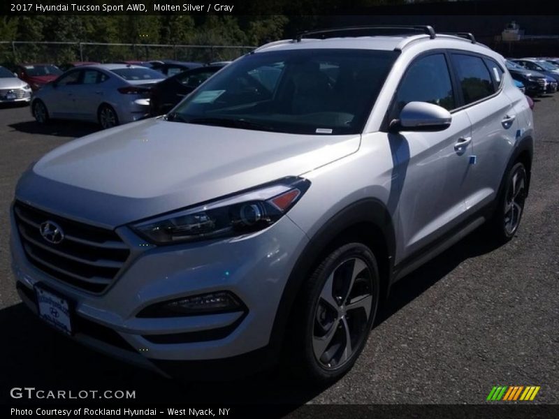 Molten Silver / Gray 2017 Hyundai Tucson Sport AWD