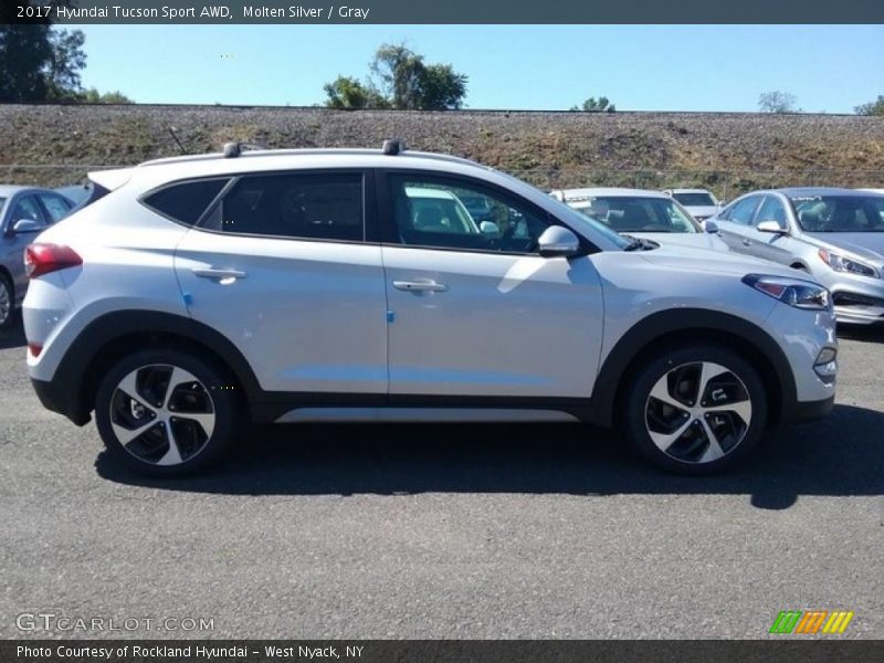 Molten Silver / Gray 2017 Hyundai Tucson Sport AWD
