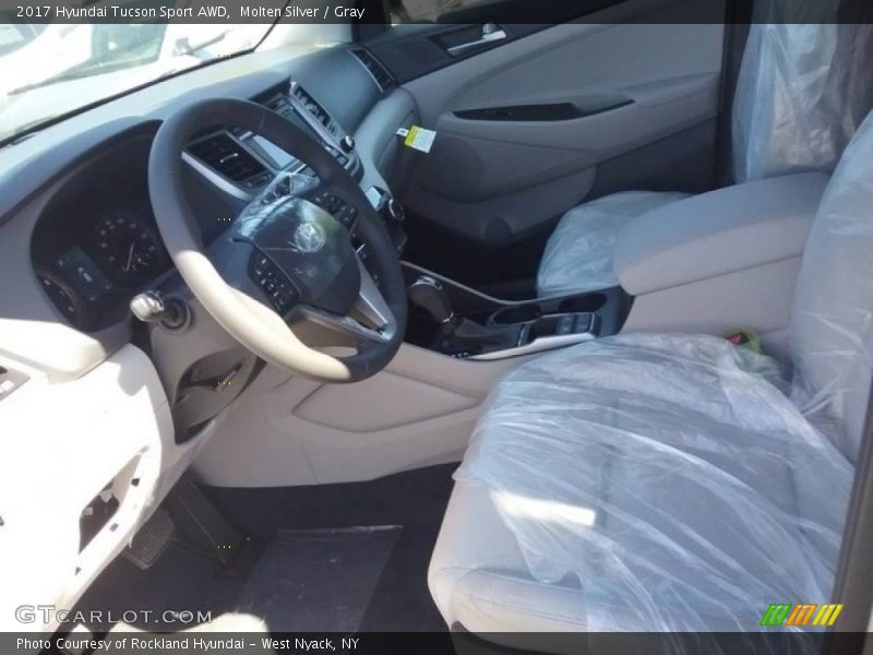 Molten Silver / Gray 2017 Hyundai Tucson Sport AWD