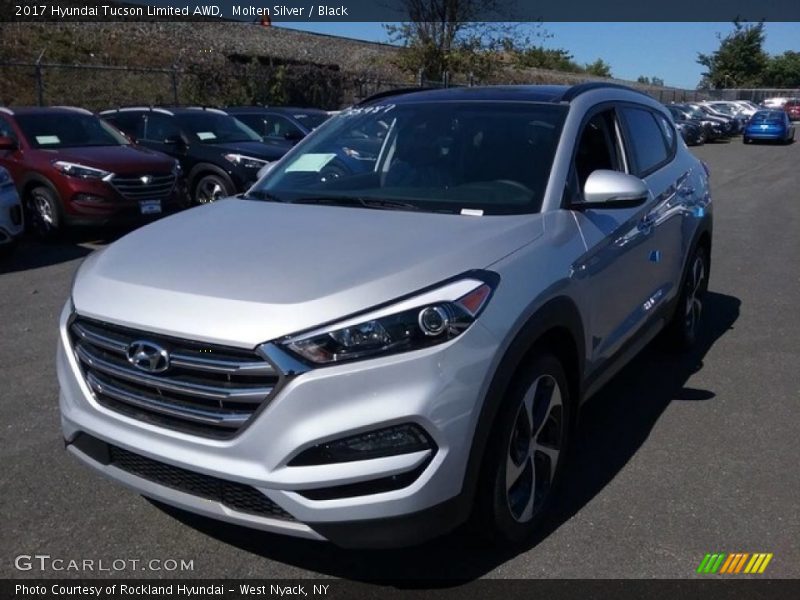 Molten Silver / Black 2017 Hyundai Tucson Limited AWD