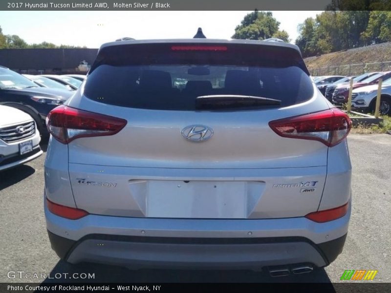 Molten Silver / Black 2017 Hyundai Tucson Limited AWD