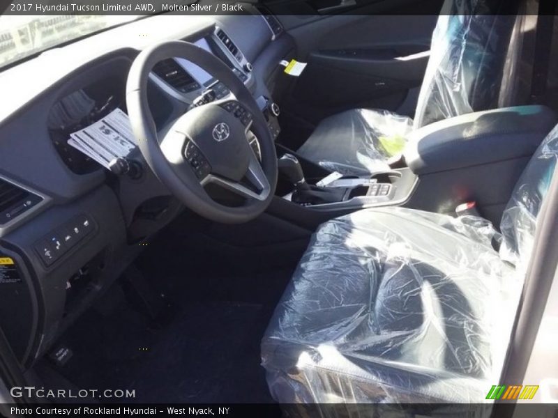 Molten Silver / Black 2017 Hyundai Tucson Limited AWD