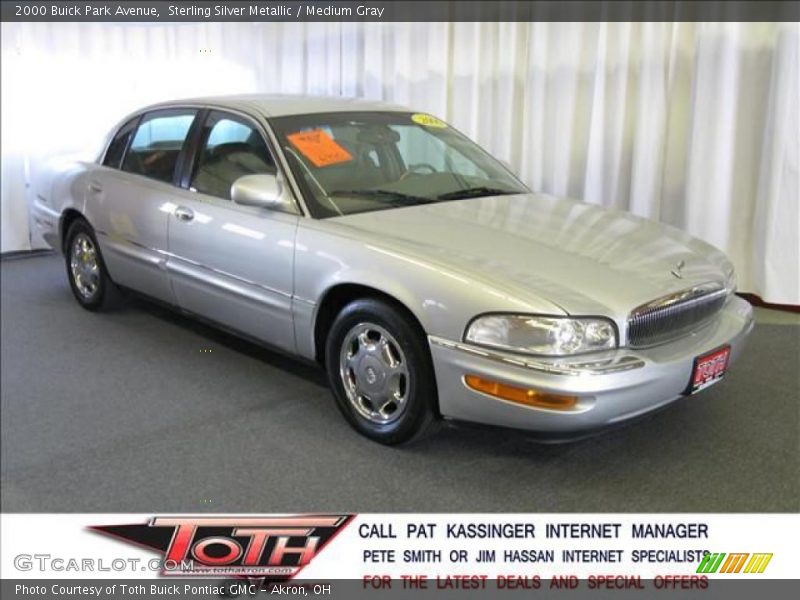 Sterling Silver Metallic / Medium Gray 2000 Buick Park Avenue