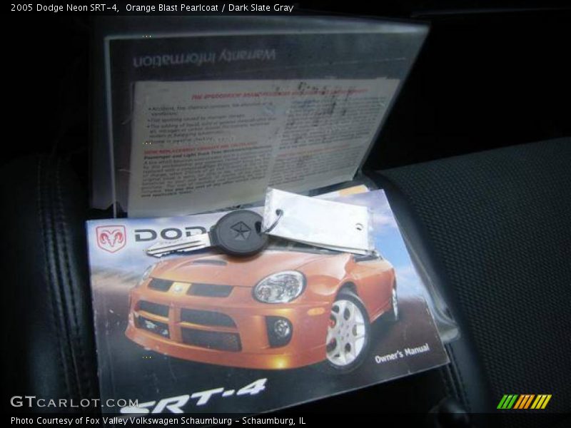 Orange Blast Pearlcoat / Dark Slate Gray 2005 Dodge Neon SRT-4