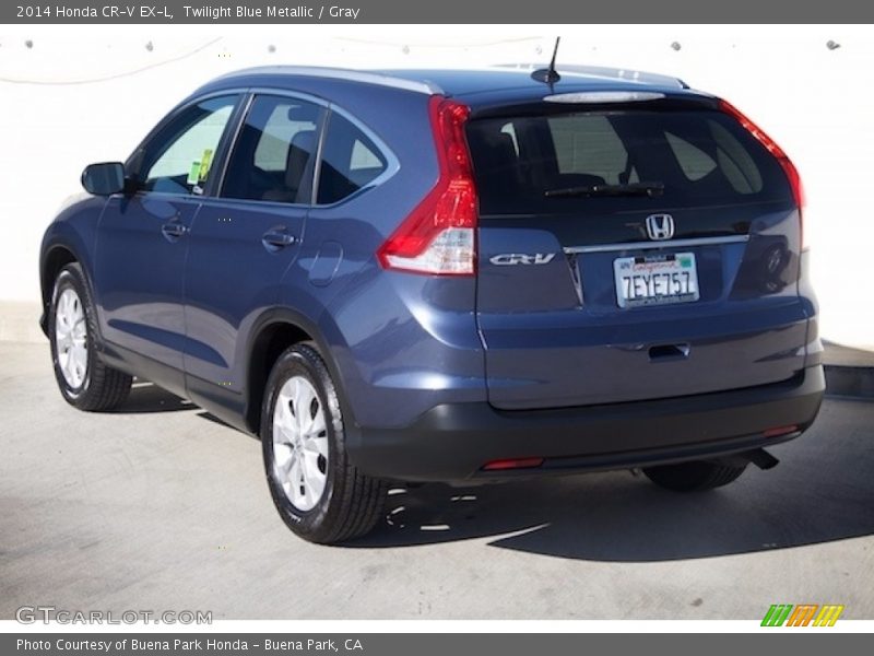 Twilight Blue Metallic / Gray 2014 Honda CR-V EX-L
