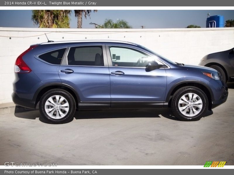 Twilight Blue Metallic / Gray 2014 Honda CR-V EX-L