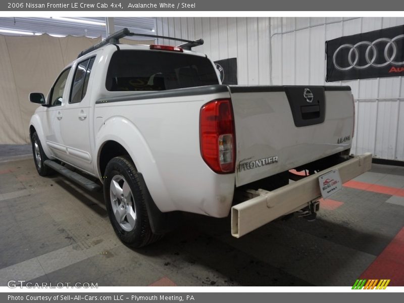 Avalanche White / Steel 2006 Nissan Frontier LE Crew Cab 4x4