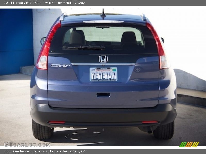 Twilight Blue Metallic / Gray 2014 Honda CR-V EX-L