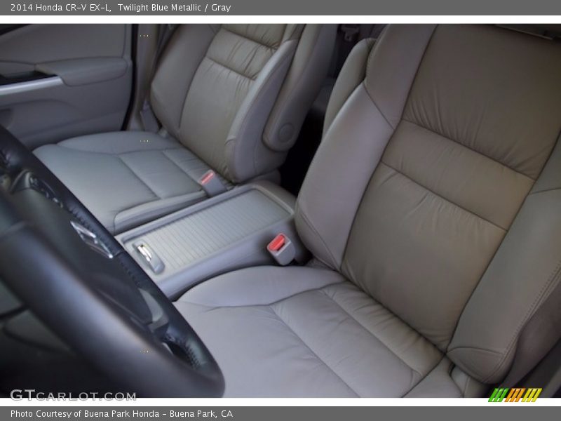 Twilight Blue Metallic / Gray 2014 Honda CR-V EX-L