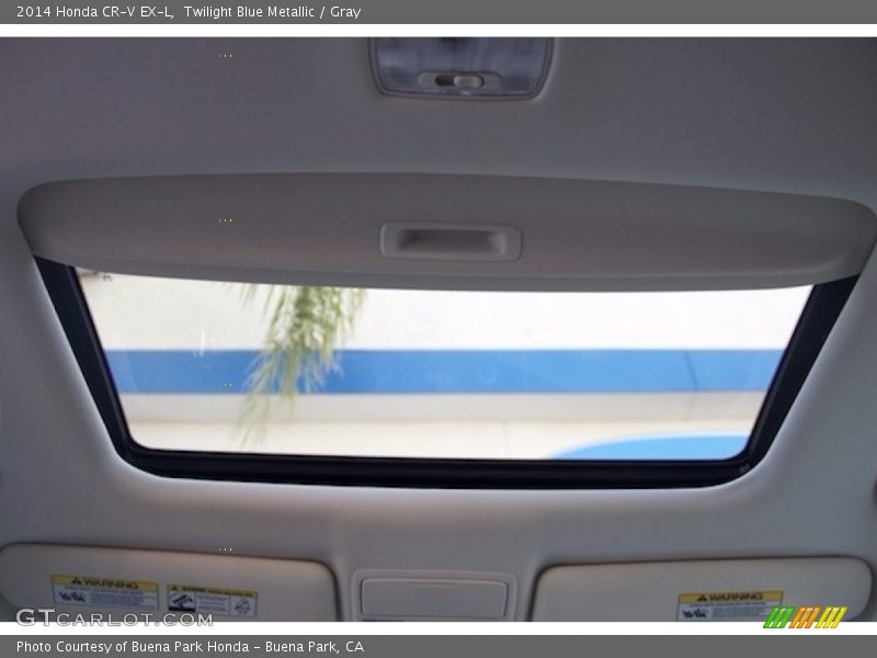Twilight Blue Metallic / Gray 2014 Honda CR-V EX-L