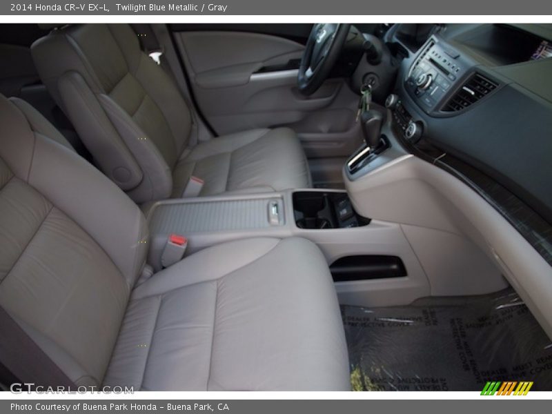 Twilight Blue Metallic / Gray 2014 Honda CR-V EX-L
