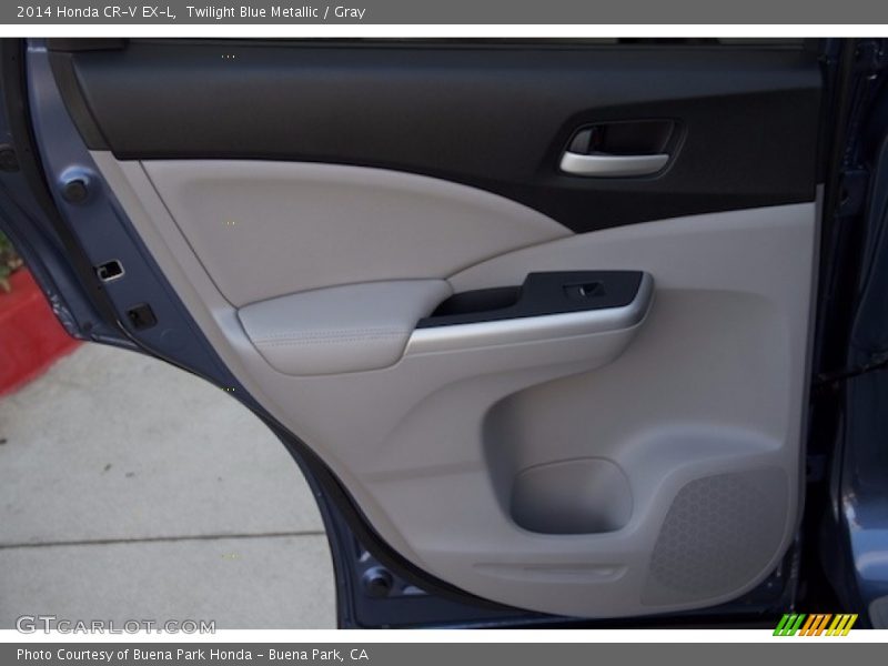 Twilight Blue Metallic / Gray 2014 Honda CR-V EX-L