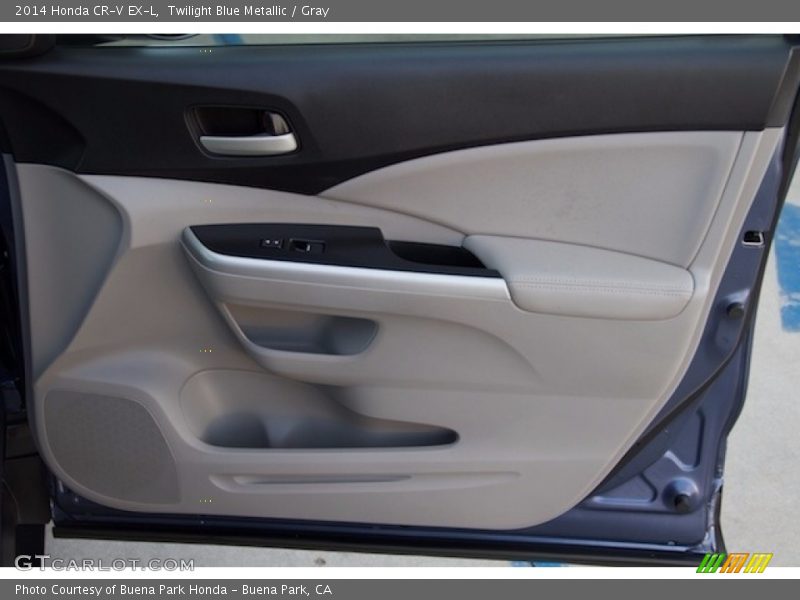 Twilight Blue Metallic / Gray 2014 Honda CR-V EX-L