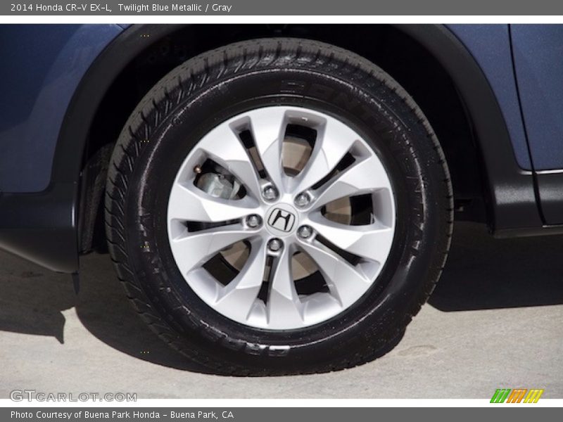 Twilight Blue Metallic / Gray 2014 Honda CR-V EX-L