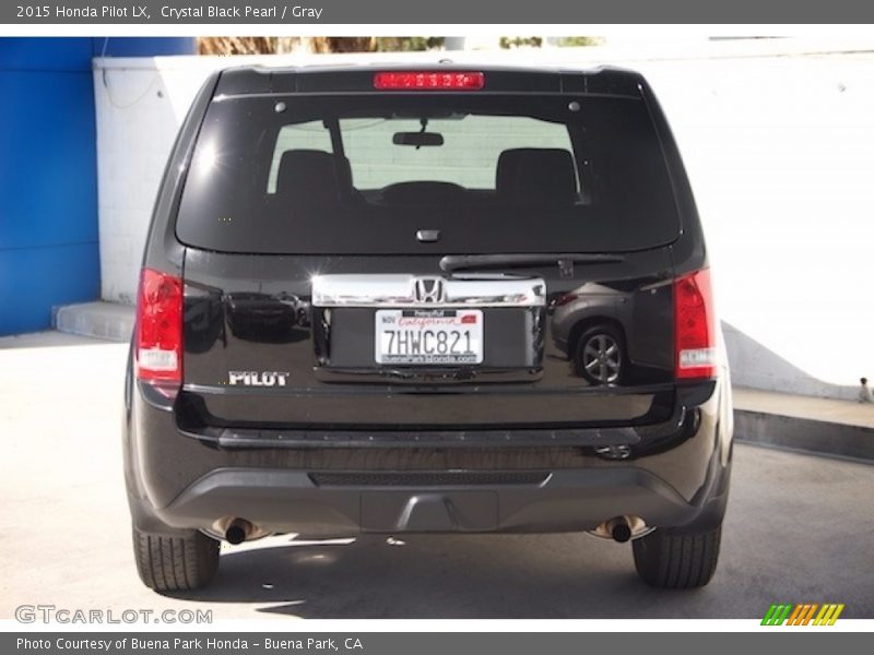 Crystal Black Pearl / Gray 2015 Honda Pilot LX