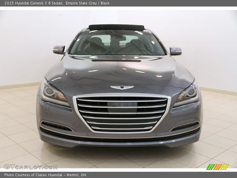 Empire State Gray / Black 2015 Hyundai Genesis 3.8 Sedan