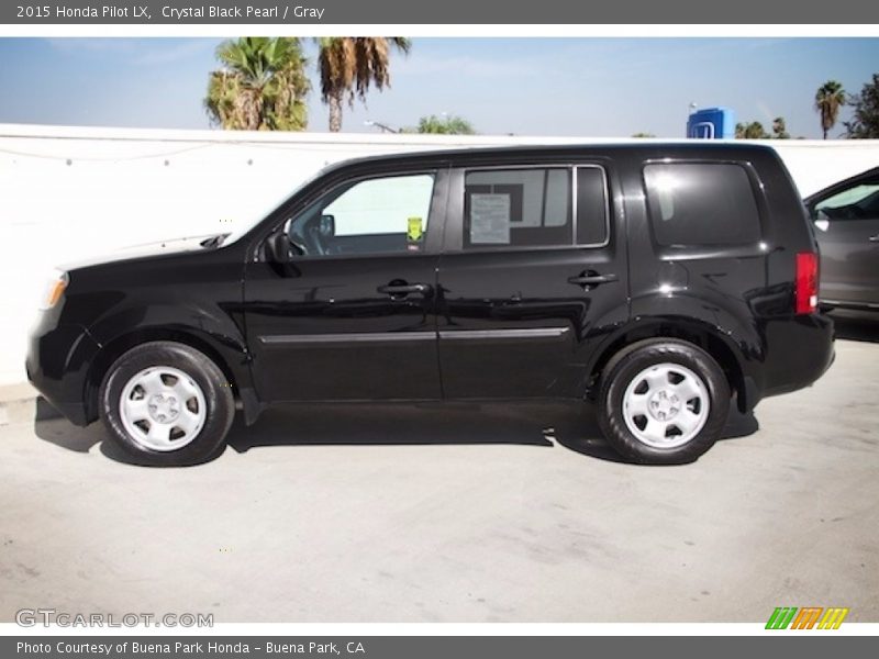 Crystal Black Pearl / Gray 2015 Honda Pilot LX