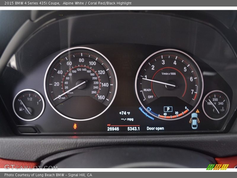  2015 4 Series 435i Coupe 435i Coupe Gauges