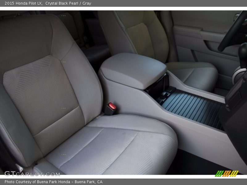 Crystal Black Pearl / Gray 2015 Honda Pilot LX