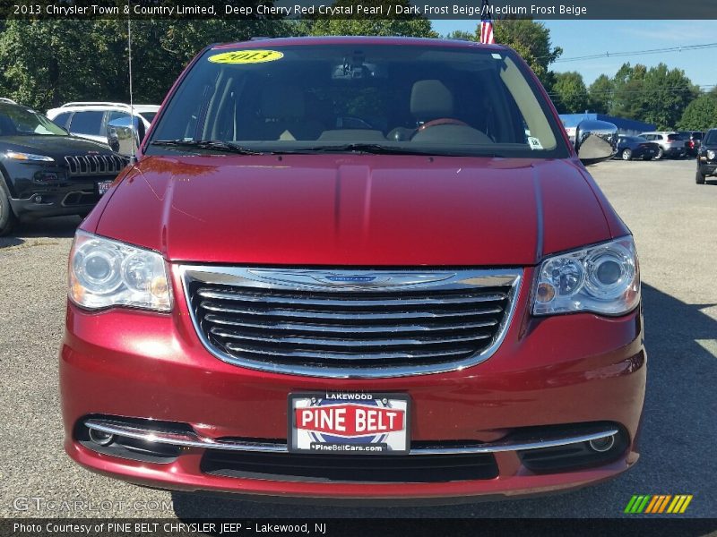 Deep Cherry Red Crystal Pearl / Dark Frost Beige/Medium Frost Beige 2013 Chrysler Town & Country Limited