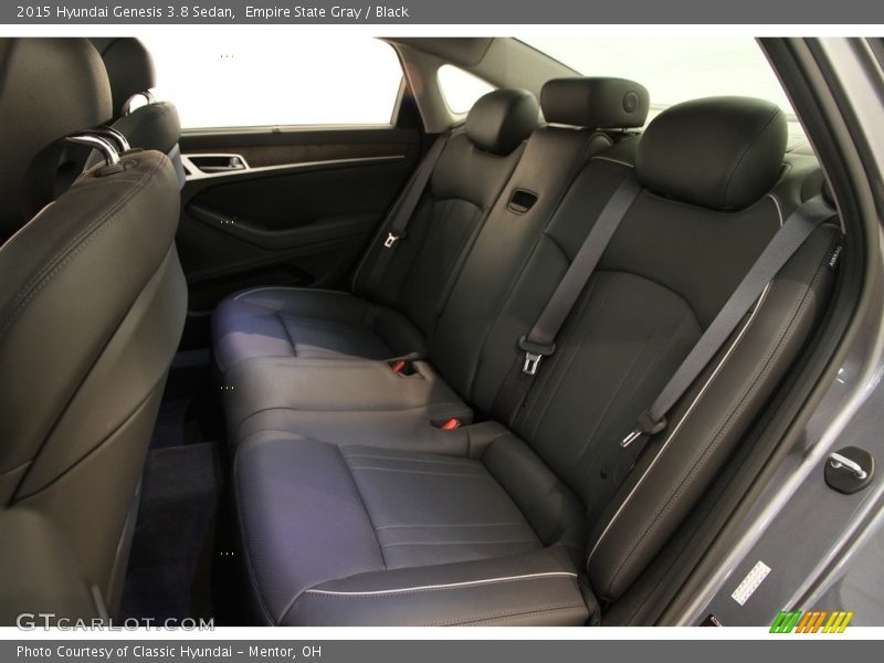 Empire State Gray / Black 2015 Hyundai Genesis 3.8 Sedan