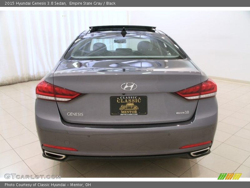 Empire State Gray / Black 2015 Hyundai Genesis 3.8 Sedan