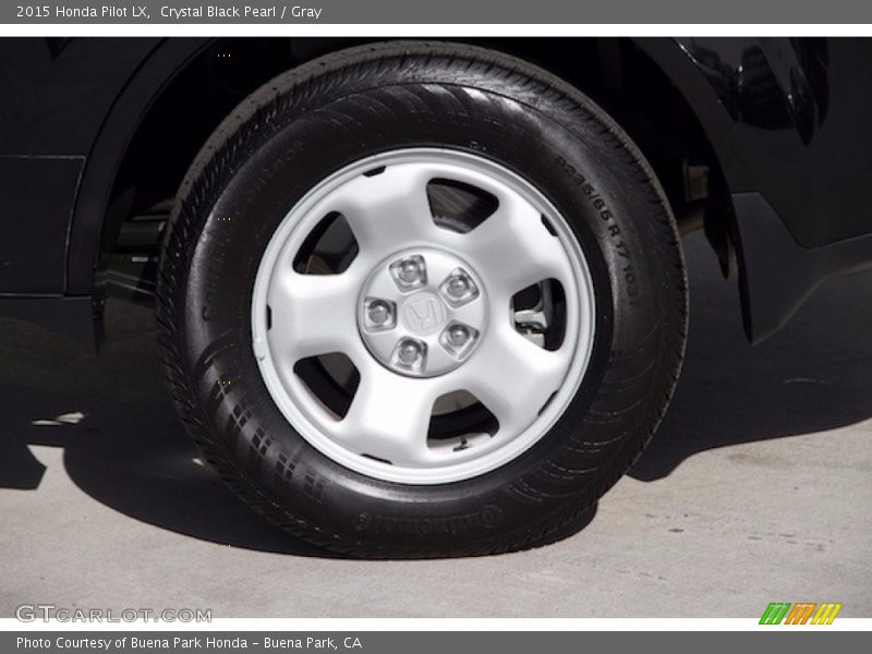 Crystal Black Pearl / Gray 2015 Honda Pilot LX