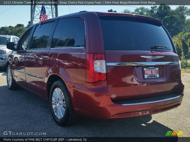 Deep Cherry Red Crystal Pearl / Dark Frost Beige/Medium Frost Beige 2013 Chrysler Town & Country Limited